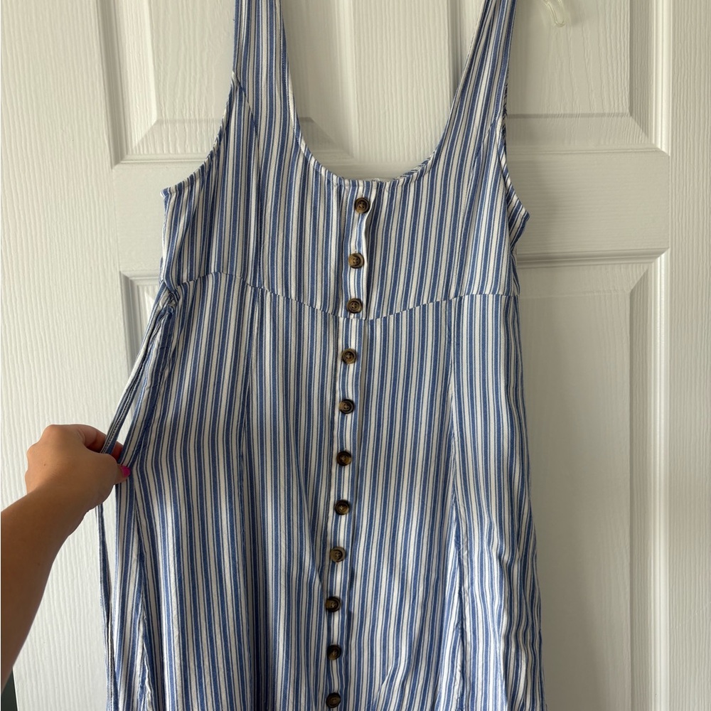 American Eagle Outfitters Blue and White Striped Dress